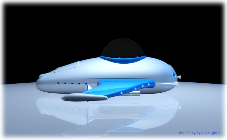 Clarobotoo's Flying Car from the Side