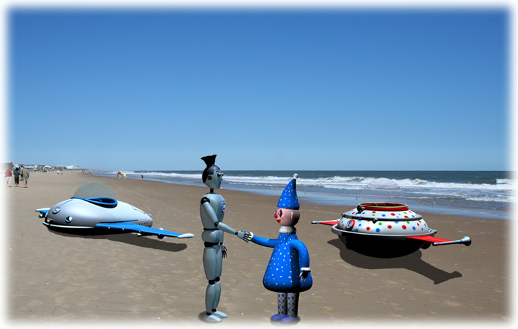 Clarobotoo and Flopsy the Whimsical Clown Agree to Race Across the Country