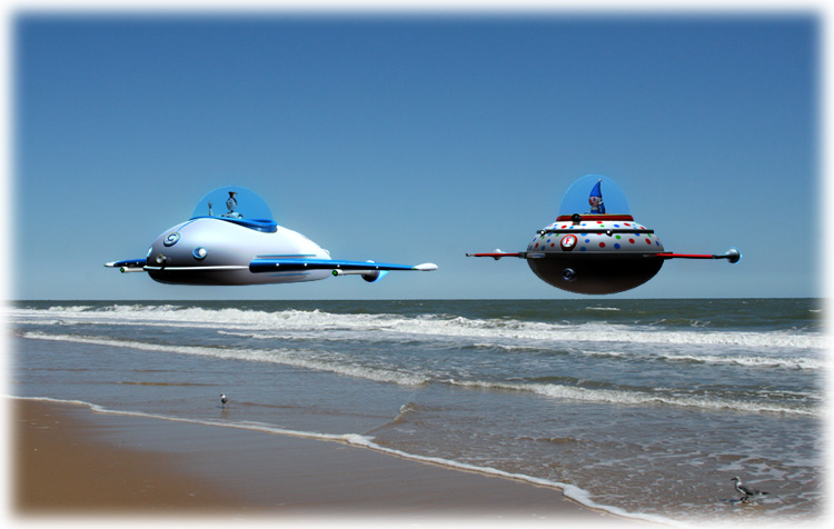 Clarobotoo and Flopsy the Whimsical Clown Start Their Race