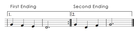 First and Second Endings